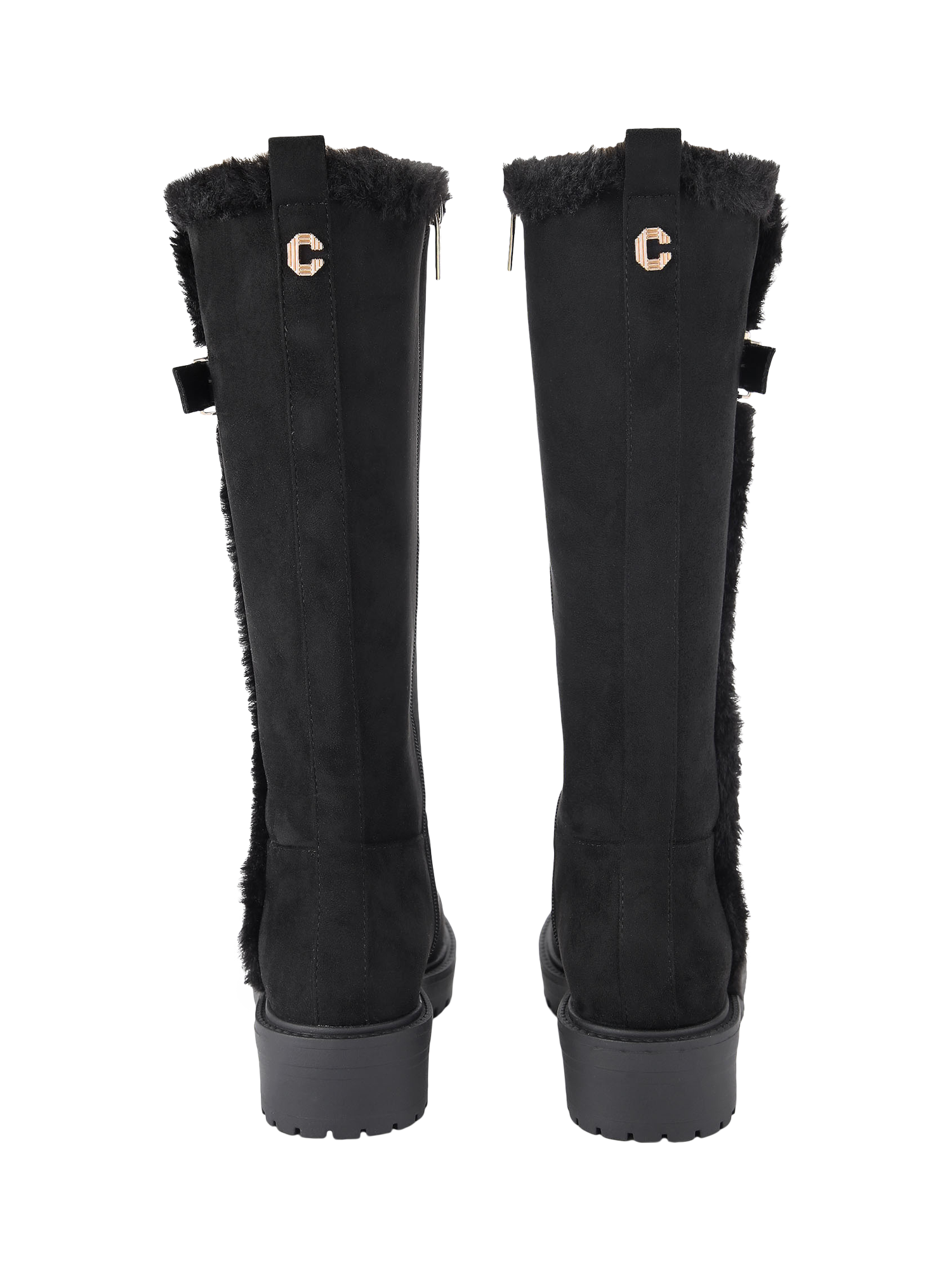 Product image 4 of 5, which shows Carvela Cosy Long Calf Boots, Black, 3