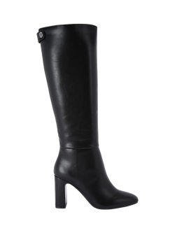 Carvela Jackpot Wide Fit Block Heel Knee High Boots, Black