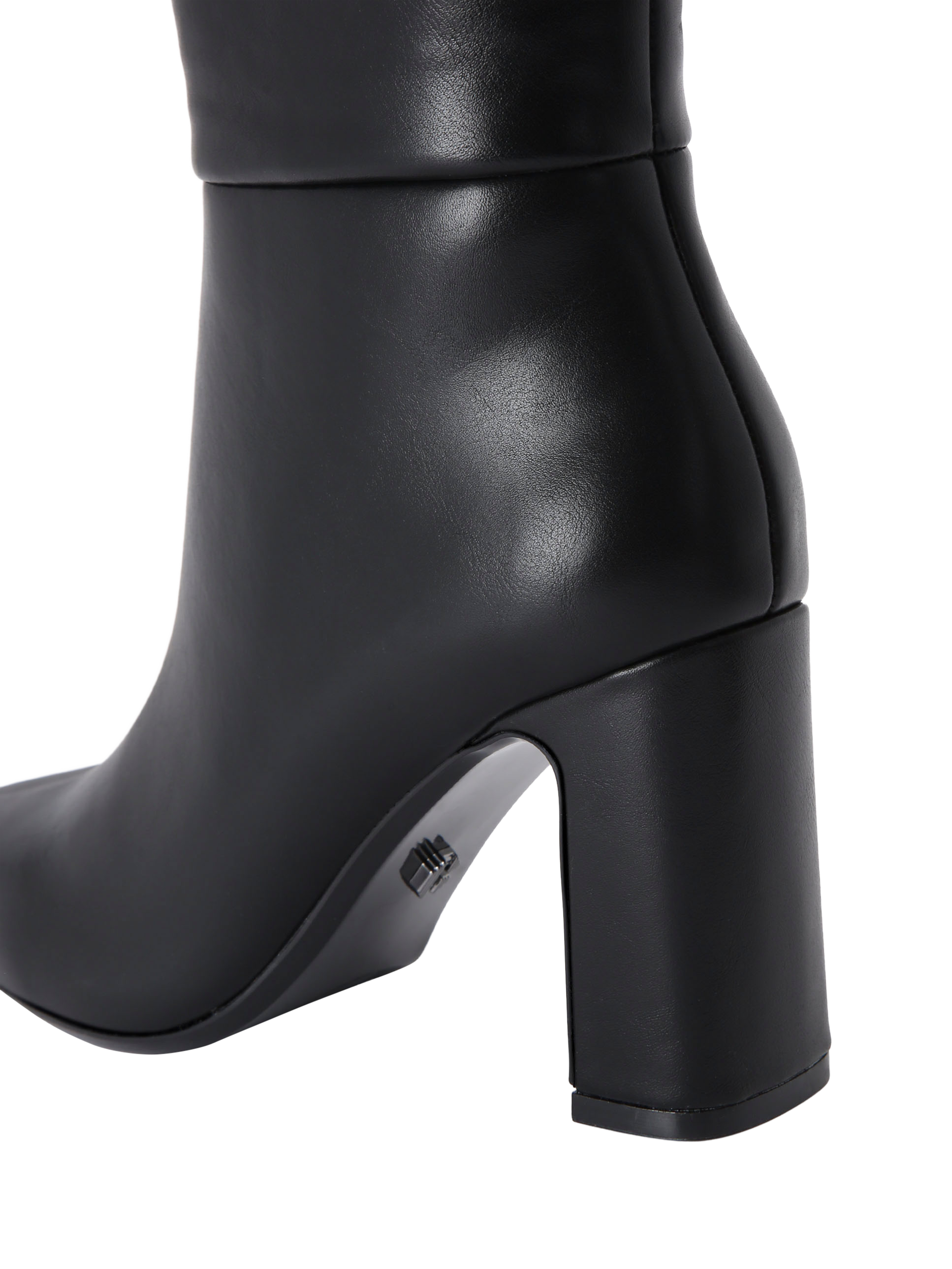 Product image 5 of 5, which shows Carvela Jackpot Wide Fit Block Heel Knee High Boots, Black, 3