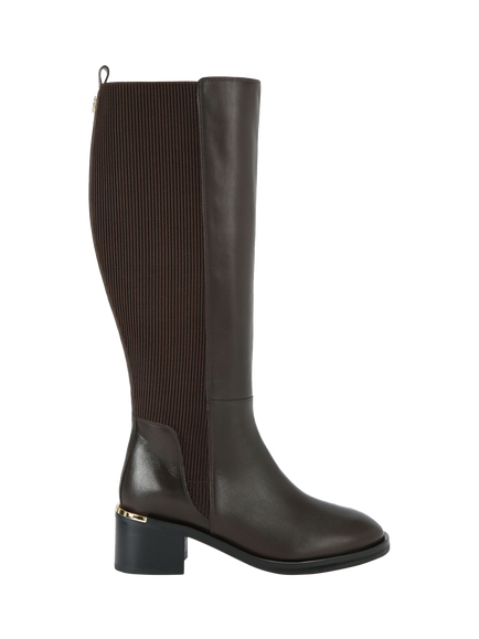 Carvela Liberta Leather Knee High Boots, Brown