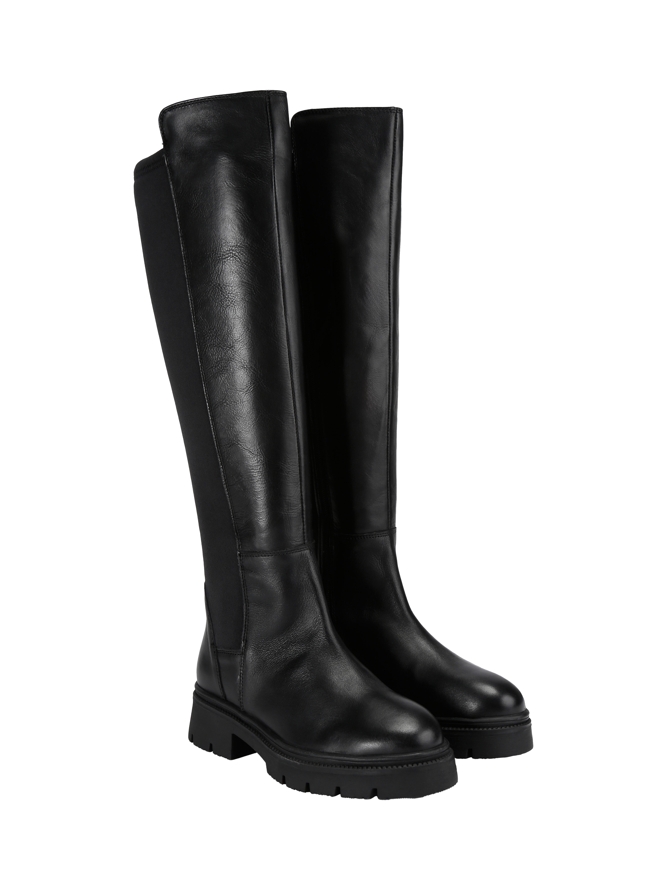 Product image 3 of 5, which shows Carvela Malfa Leather Knee High Boots, Black, 3