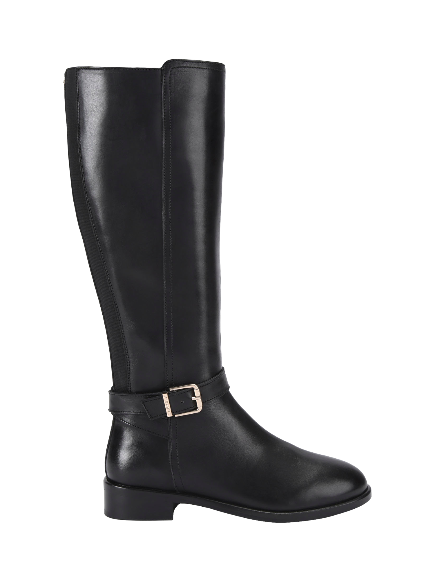 Product image 1 of 6, which shows Carvela Pienza Leather Riding Boots, Black, 3