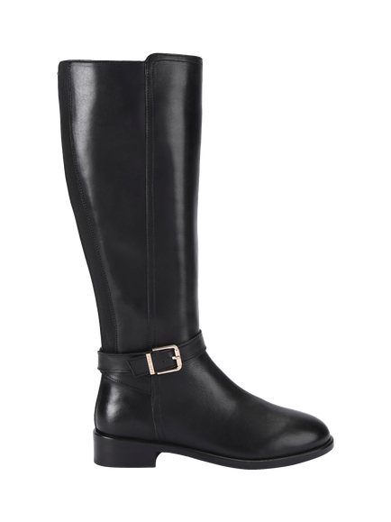 Carvela Pienza Leather Riding Boots, Black