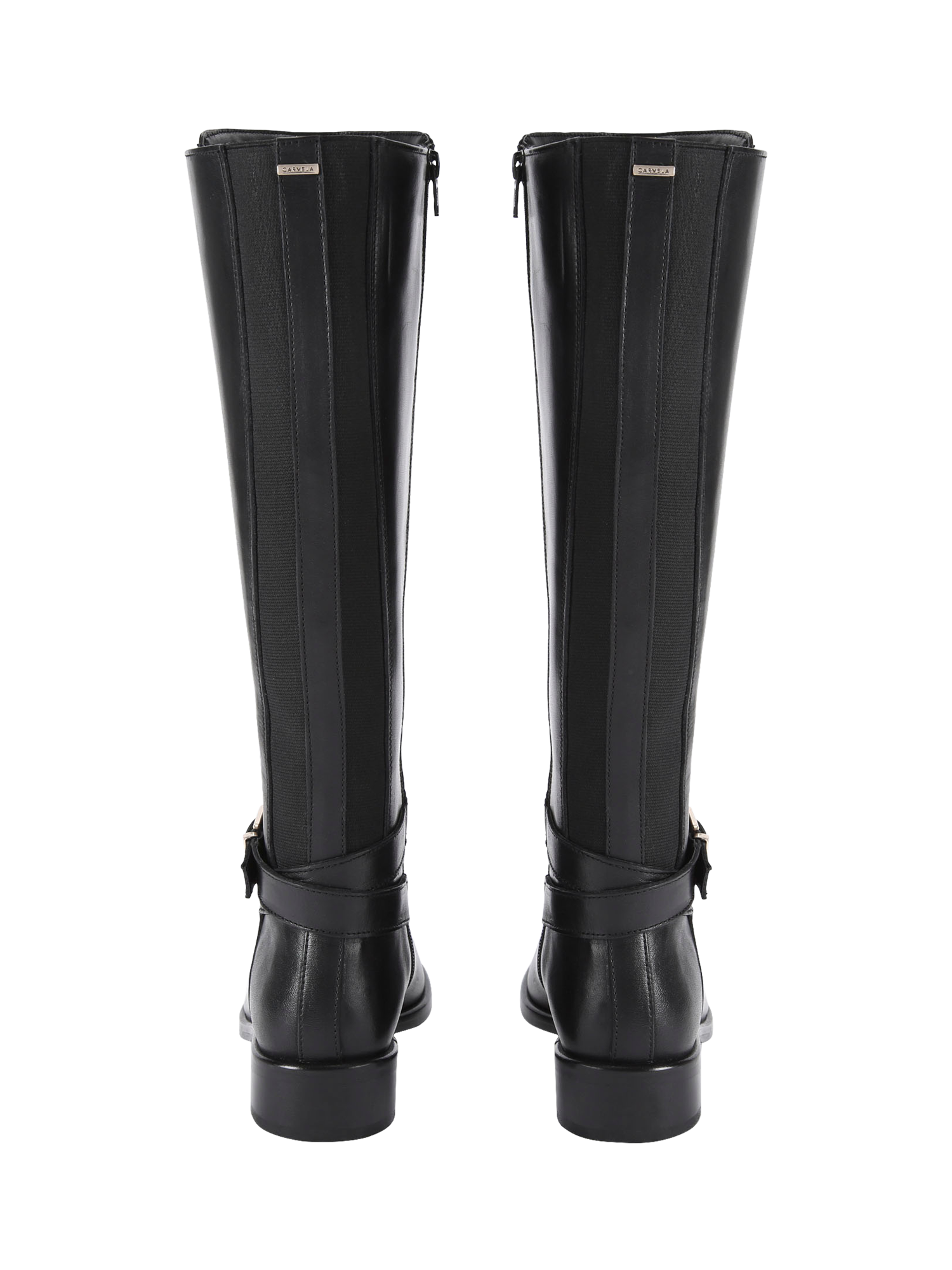 Product image 5 of 6, which shows Carvela Pienza Leather Riding Boots, Black, 3