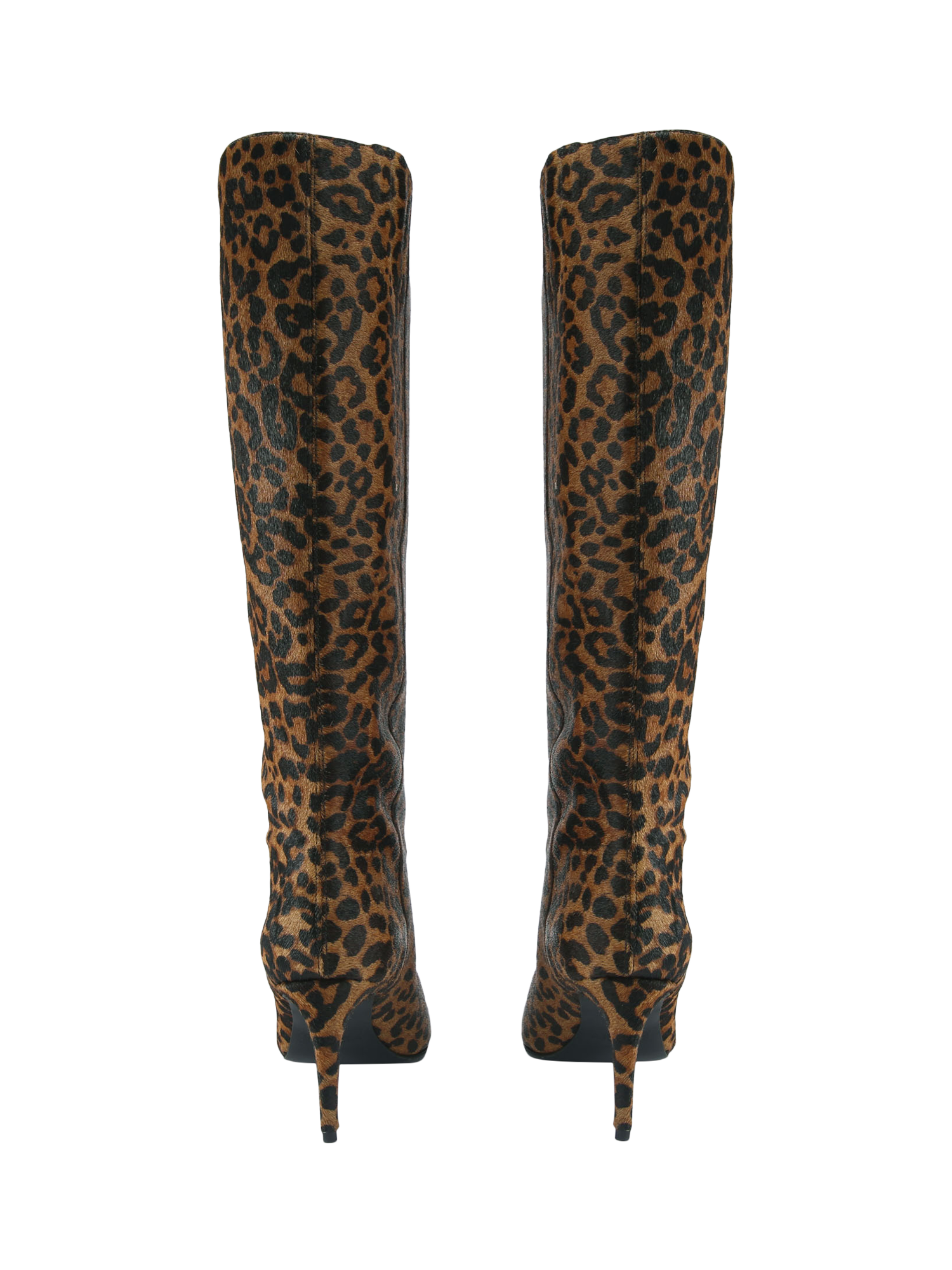 Product image 3 of 4, which shows Carvela Pisa Knee High Heeled Boots, Black/Brown, 3