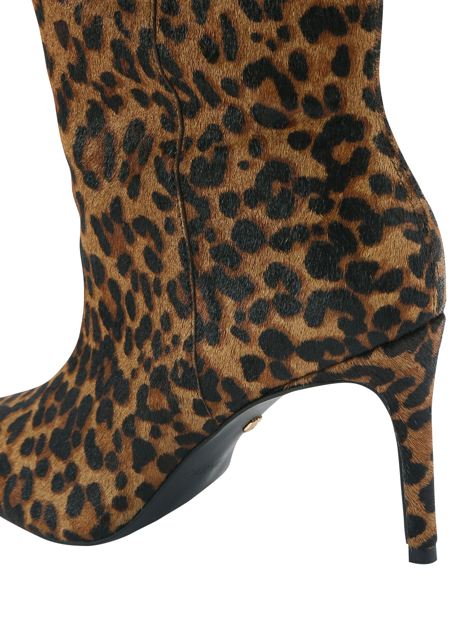 Product image 4 of 4, which shows Carvela Pisa Knee High Heeled Boots, Black/Brown, 3