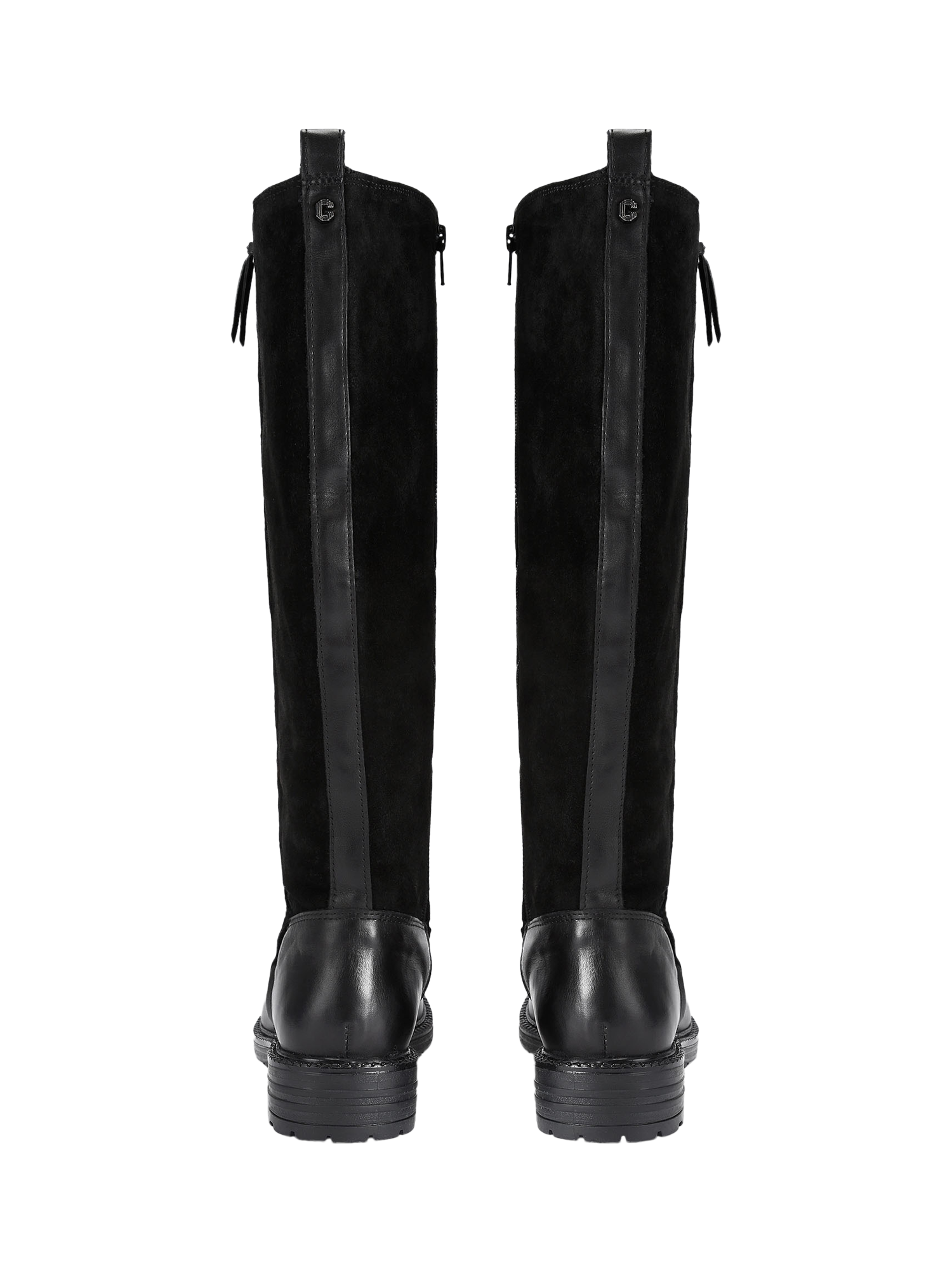 Product image 3 of 4, which shows Carvela Russ Leather Knee High Boots, Black, 3