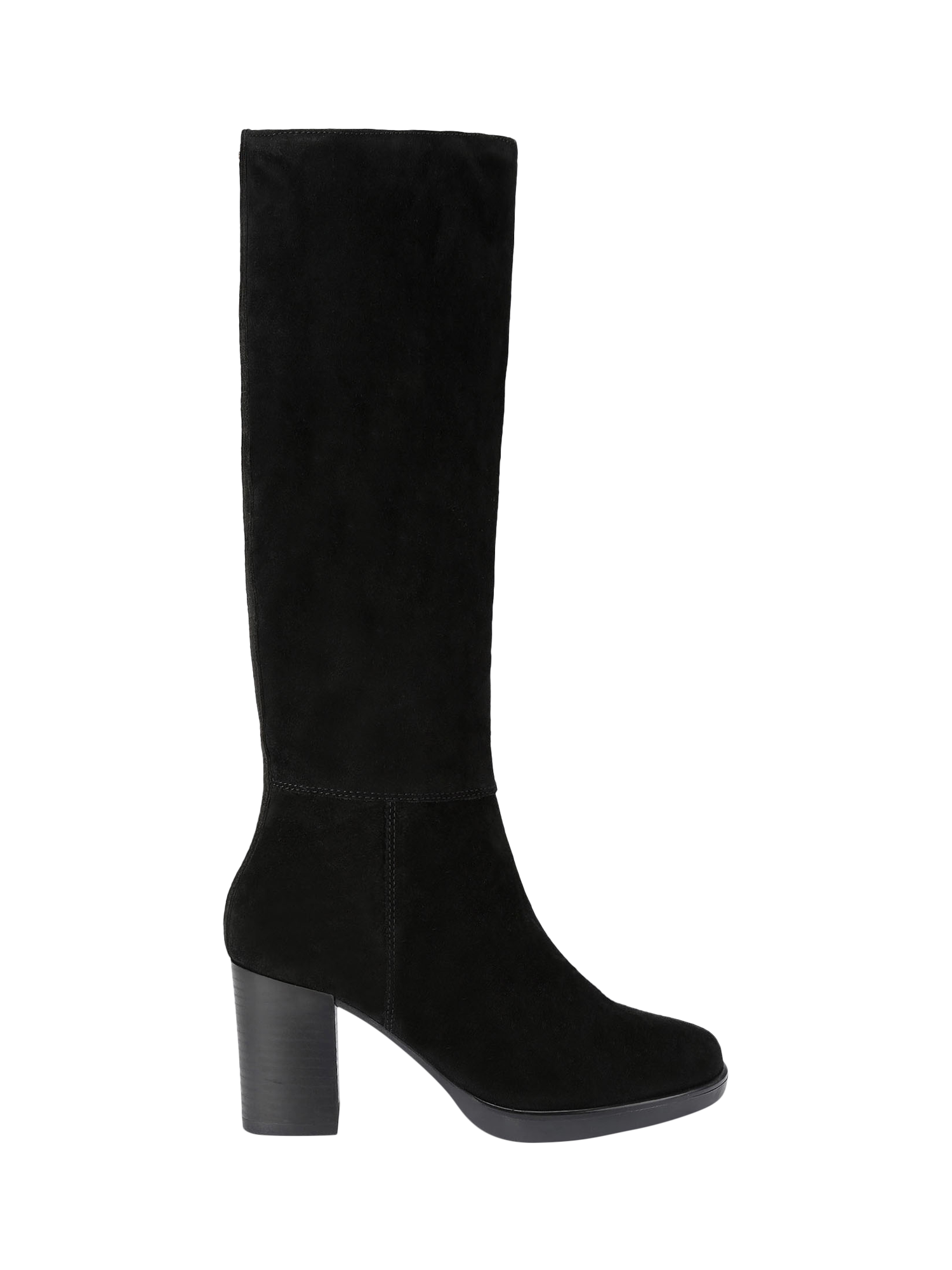 Product image 1 of 4, which shows Carvela Silver Suede Knee High Boots, Black, 3