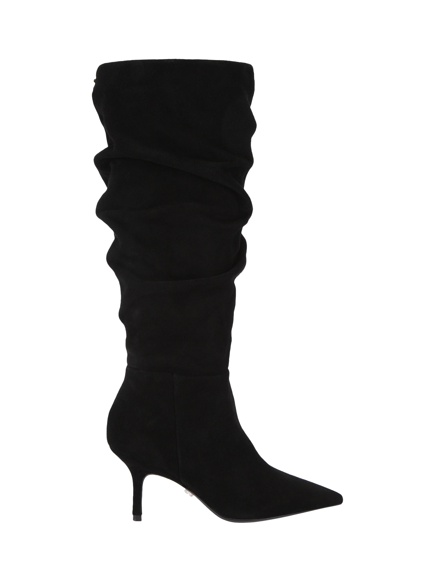 Product image 1 of 5, which shows Carvela Spirit Slouch Suede Calf Boots, Black, 3