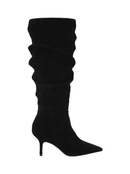 Carvela Spirit Slouch Suede Calf Boots, Black