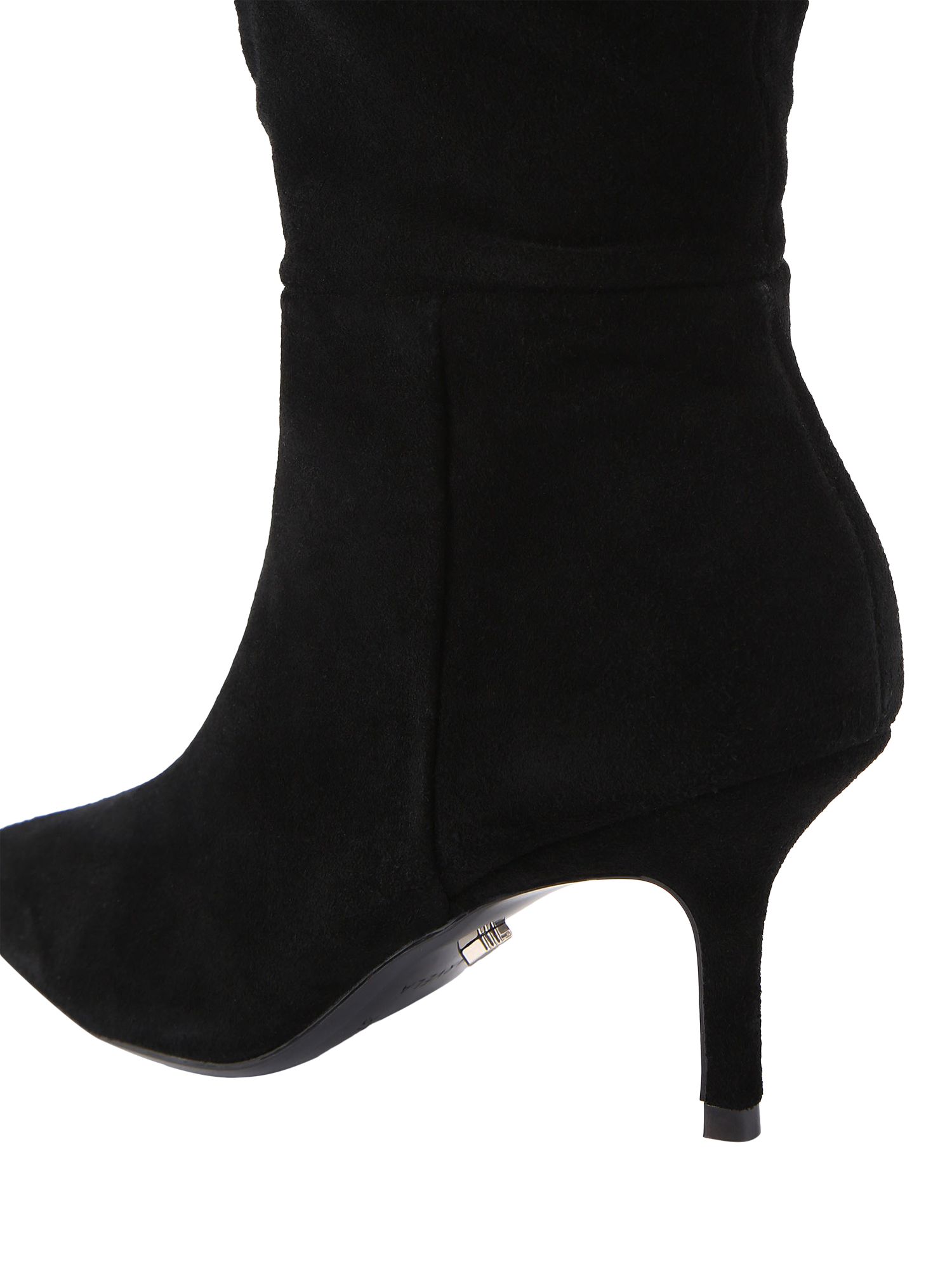 Product image 5 of 5, which shows Carvela Spirit Slouch Suede Calf Boots, Black, 3