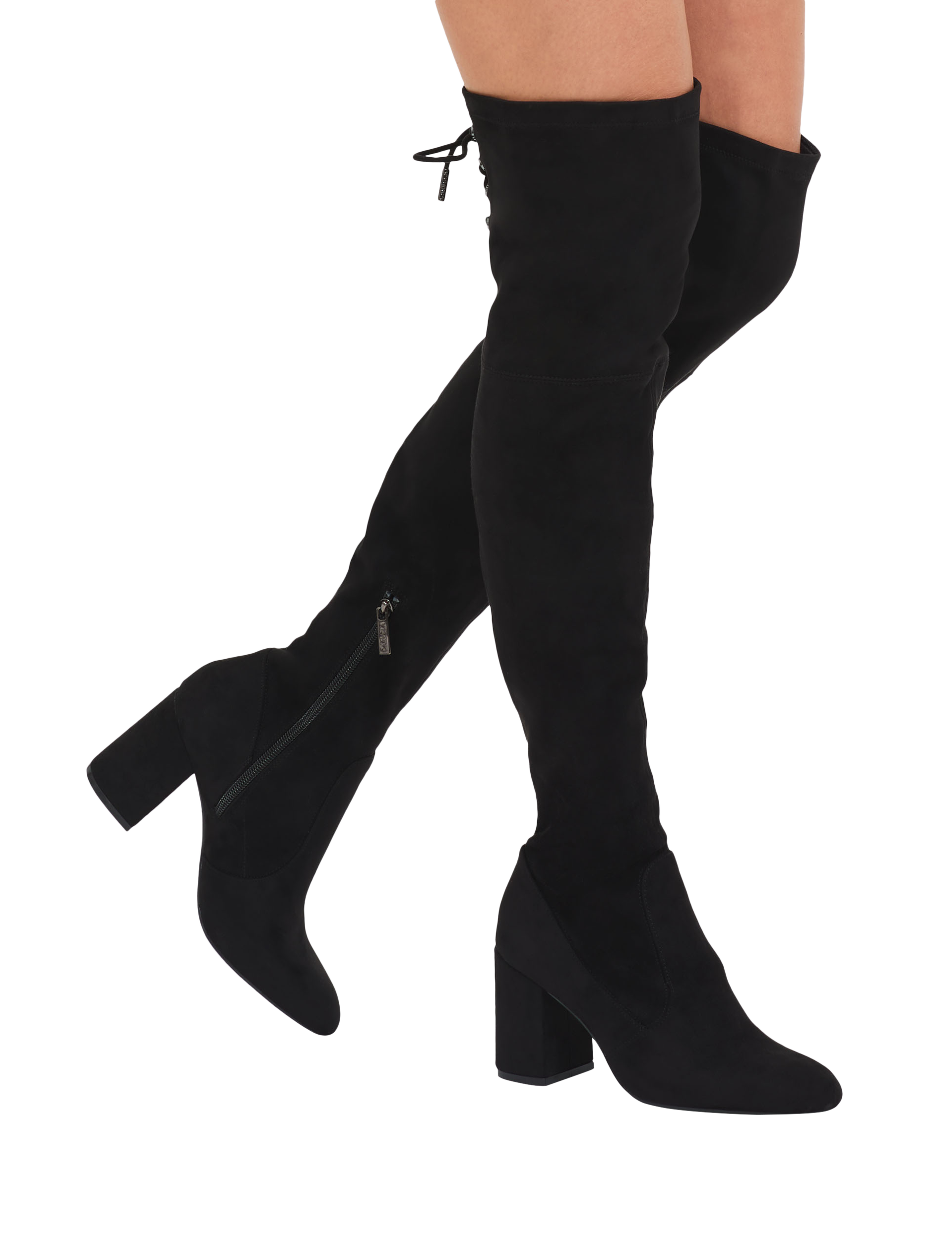 Product image 2 of 4, which shows Carvela Vito Over The Knee Boots, Black, 3