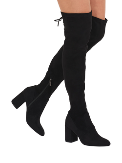 Carvela Vito Over The Knee Boots, Black - view 2, Black