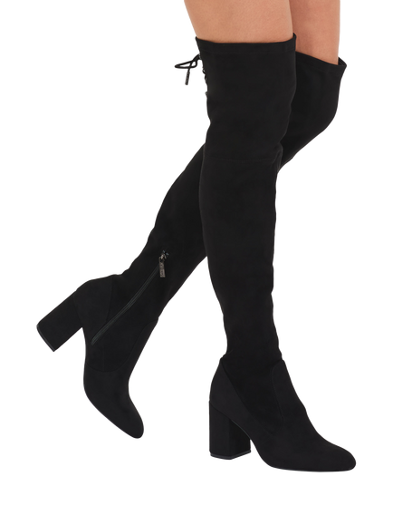 Carvela Vito Over The Knee Boots, Black - view 2, Black