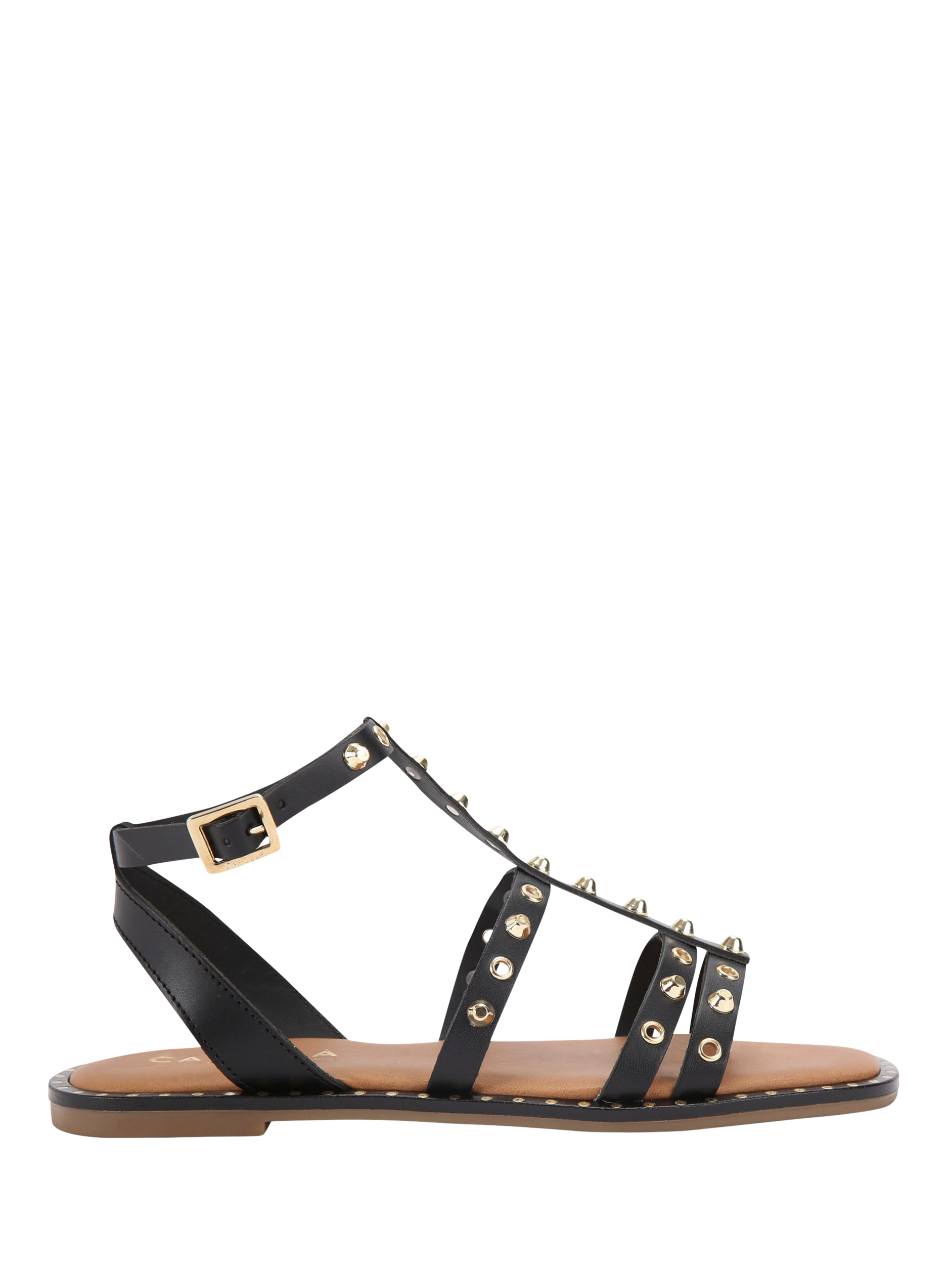 Product image 1 of 4, which shows Carvela Alia Leather Gladiator Sandals, Black, 3