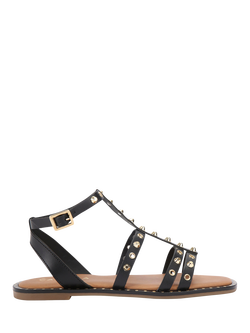 Carvela Alia Leather Gladiator Sandals, Black