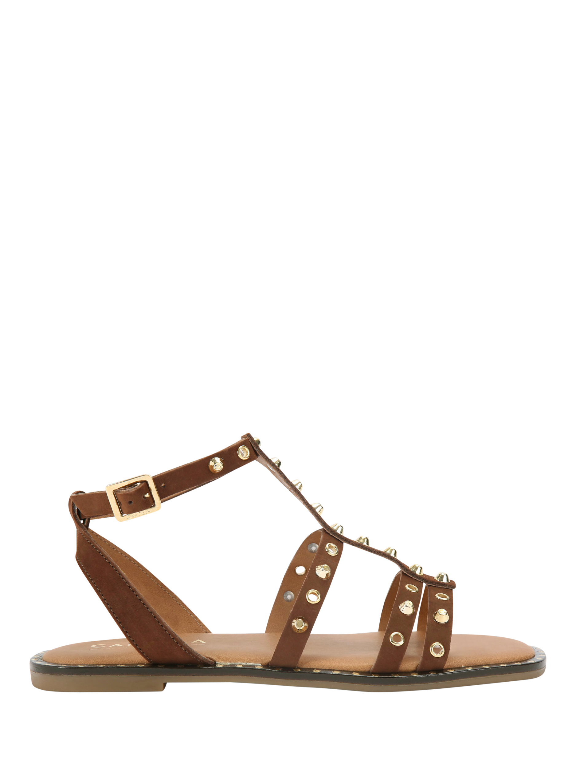 Product image 1 of 4, which shows Carvela Alia Leather Gladiator Sandals, Brown, 3