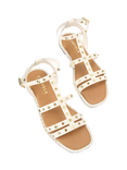Carvela Alia Leather Gladiator Sandals, Bone