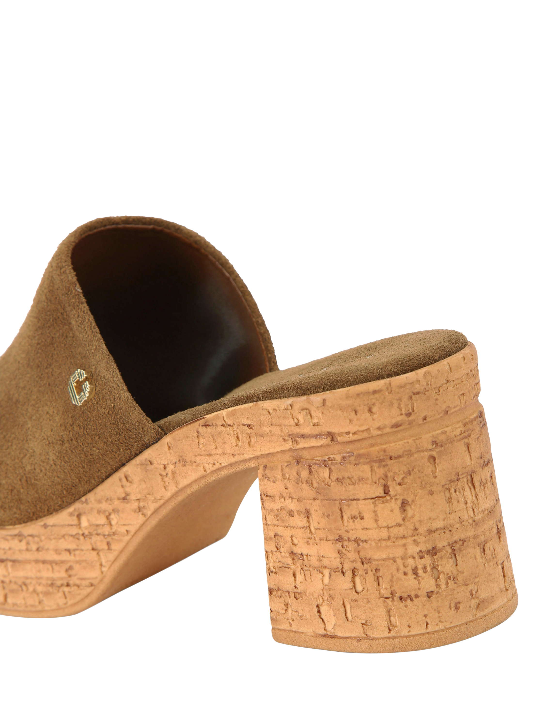 Product image 4 of 4, which shows Carvela Genova Suede Block Heel Platform Sandals, Mid Brown, 3