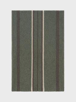 Gerard Darel Stripe Cashmere Scarf, Khaki Green