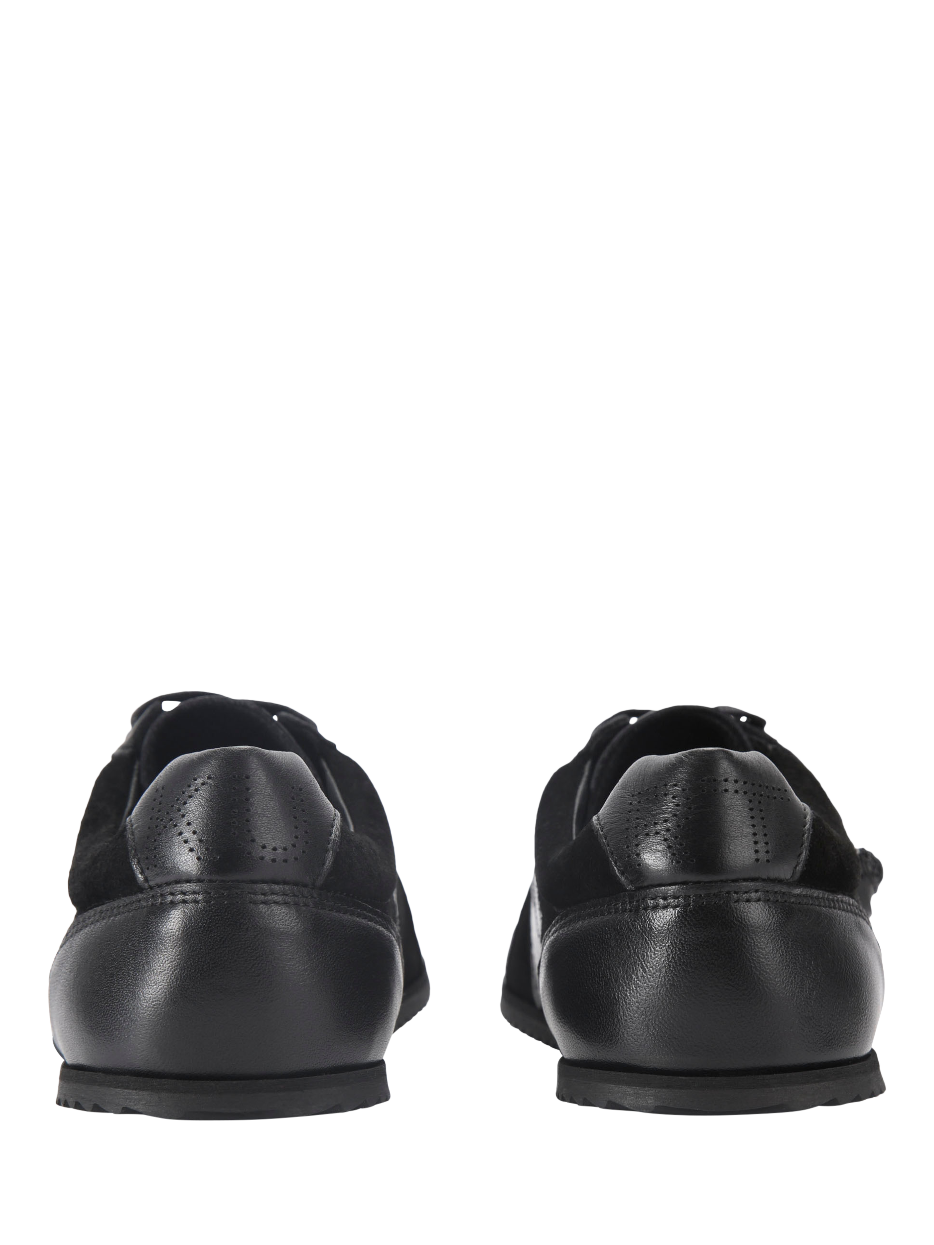 Product image 5 of 5, which shows Kurt Geiger London Eldon Leather Trainers, Black, 7