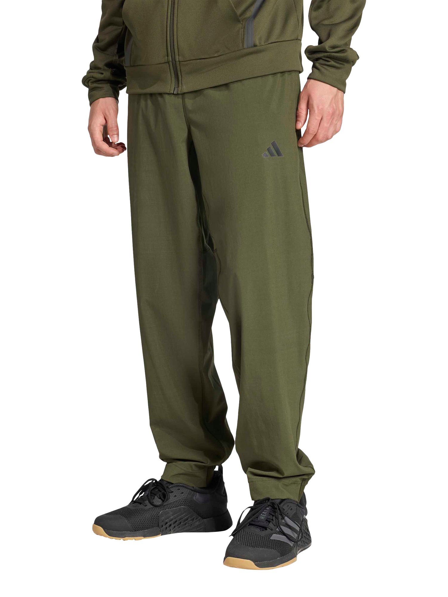 Product image 1 of 1, which shows adidas Train Essentials Training Joggers, Ngtcar/Black, S