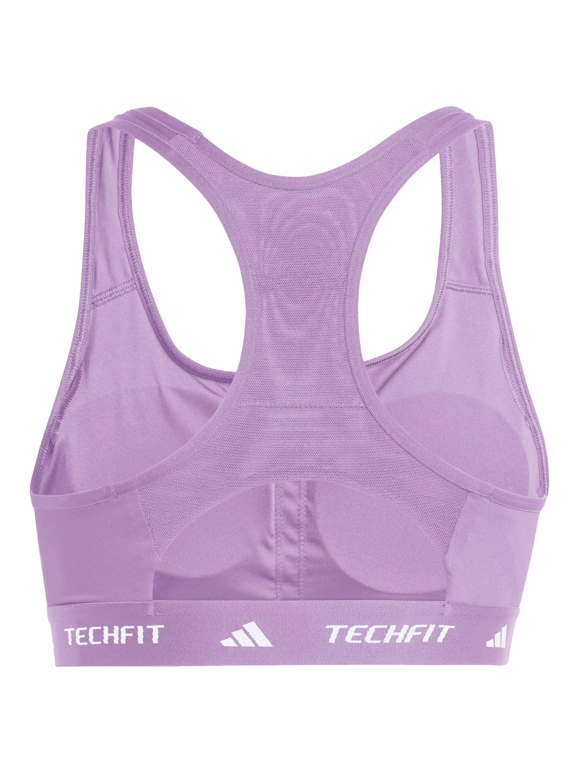 Product image 2 of 2, which shows adidas TECHFIT Sports Bra, Purple, XS
