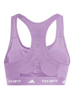 adidas TECHFIT Sports Bra, Purple - view 2, Purple