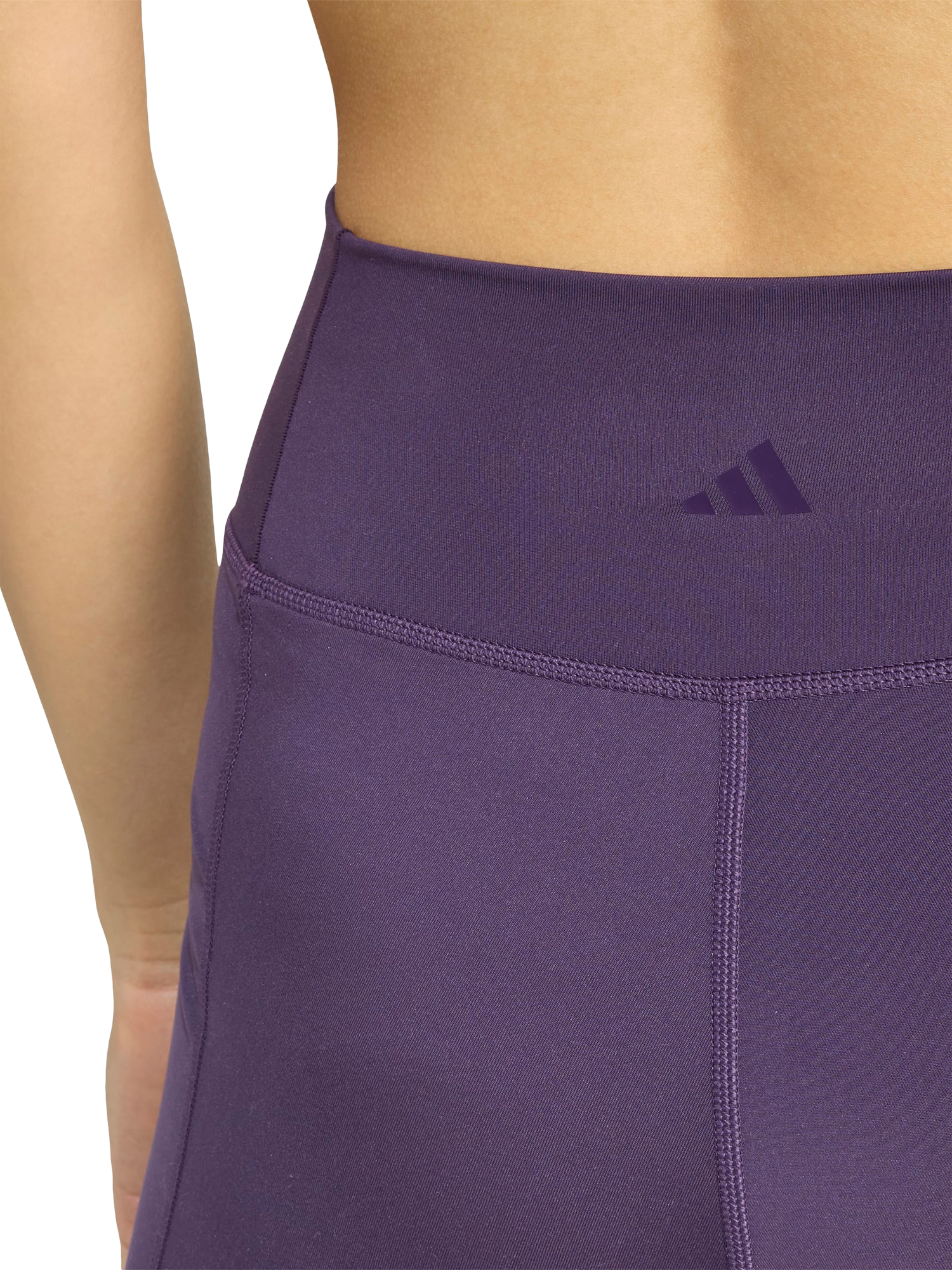 Product image 4 of 6, which shows adidas All Me Essentials Leggings, Purple, XS