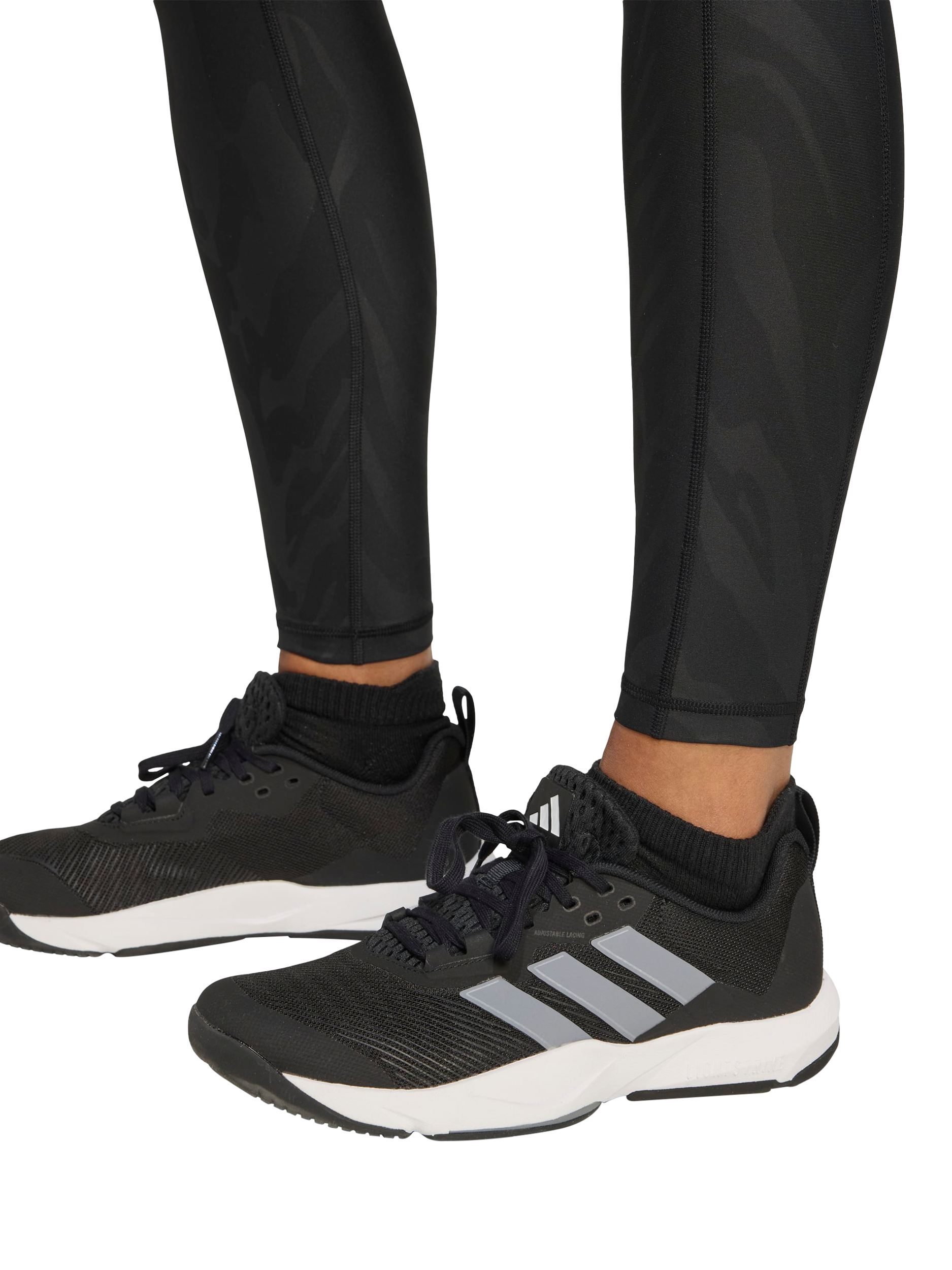 Product image 4 of 6, which shows adidas Optime Full Length Leggings, Black, XS
