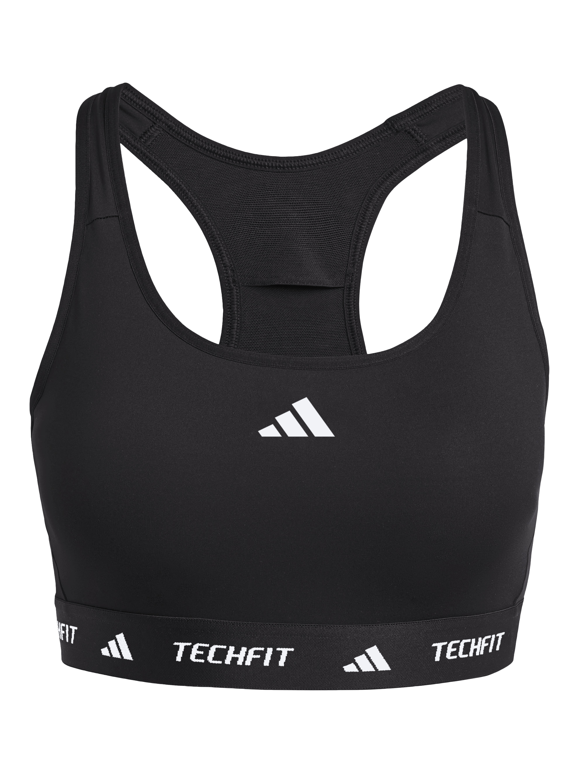 Product image 5 of 7, which shows adidas TECHFIT Sports Bra, Black, XS
