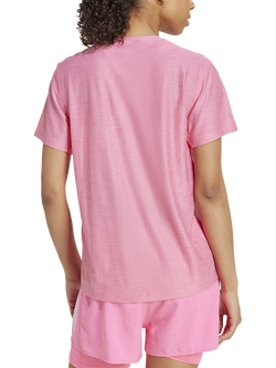 adidas Own the Run T-Shirt, Pink/White - view 2, Pink/White