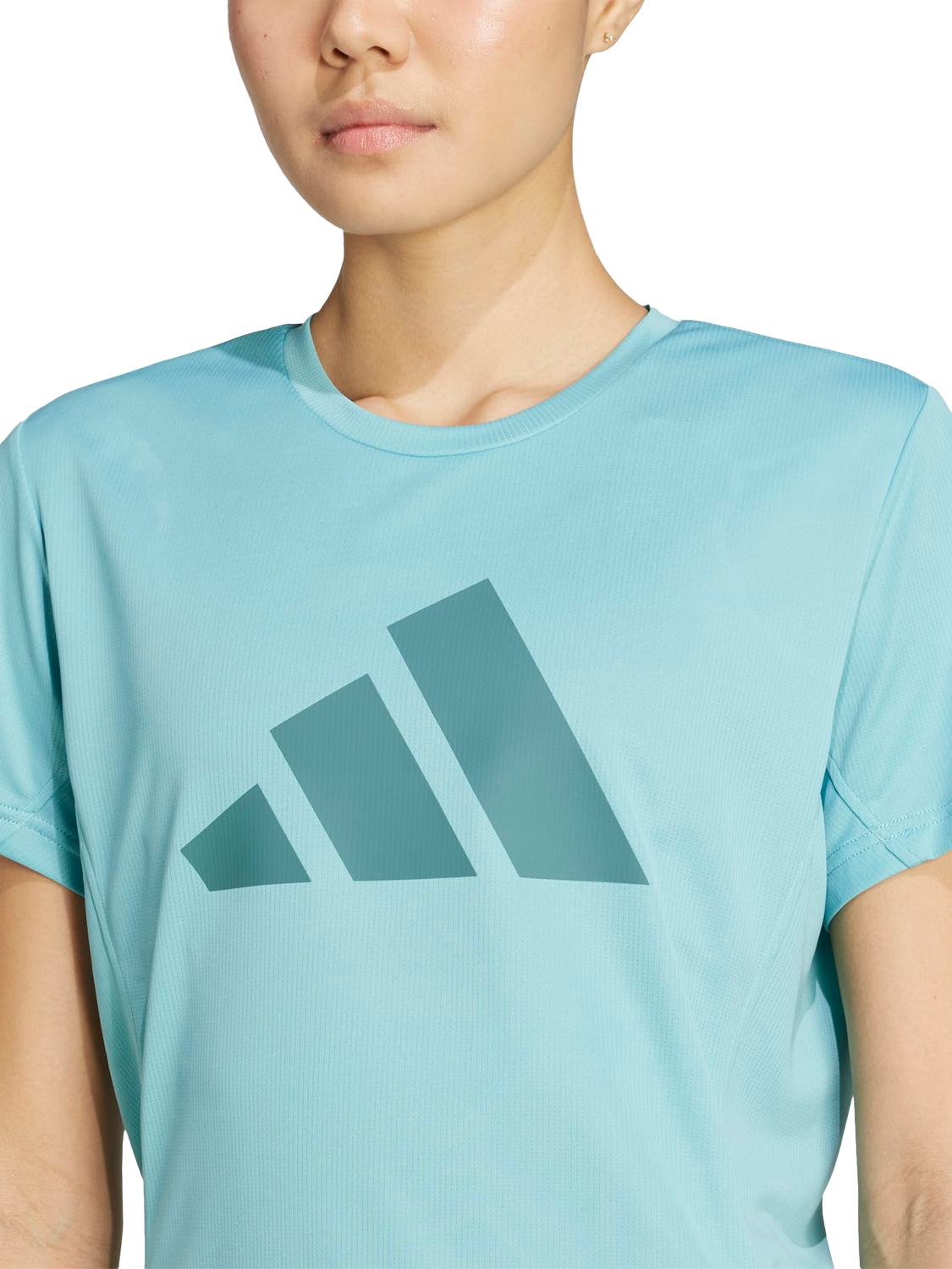 Product image 3 of 6, which shows adidas Run It T-Shirt, Minton, XS