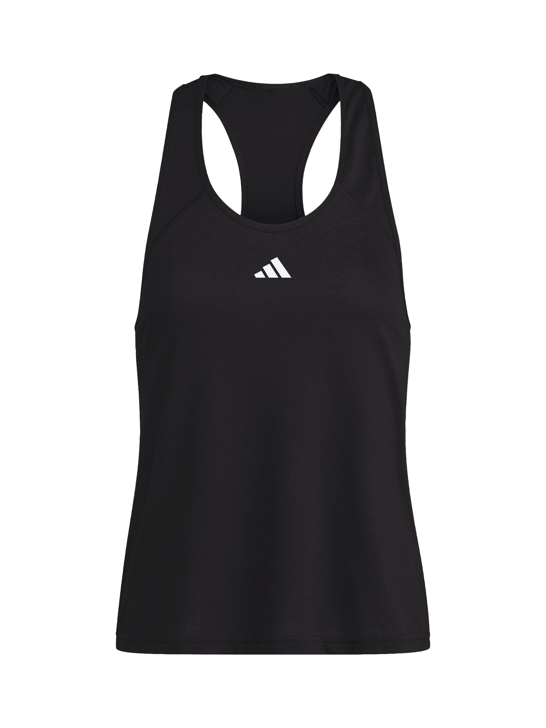 Product image 5 of 6, which shows adidas Train Essentials Racerback Tank Top, Black, XS
