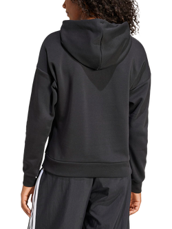 adidas Essentials Small Logo Feel Cosy Hoodie, Black/White - view 2, Black/White