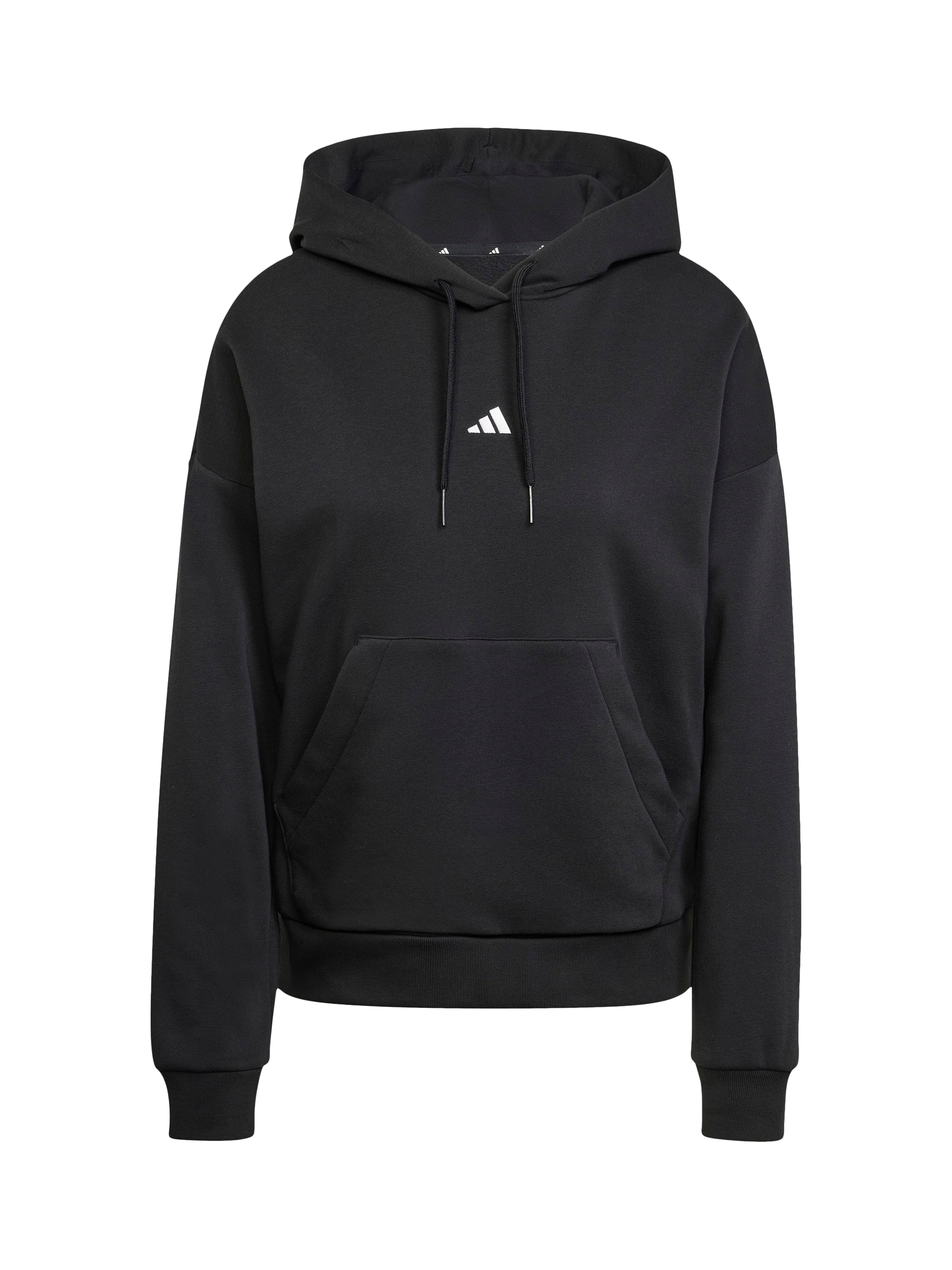 Product image 5 of 6, which shows adidas Essentials Small Logo Feel Cosy Hoodie, Black/White, XS