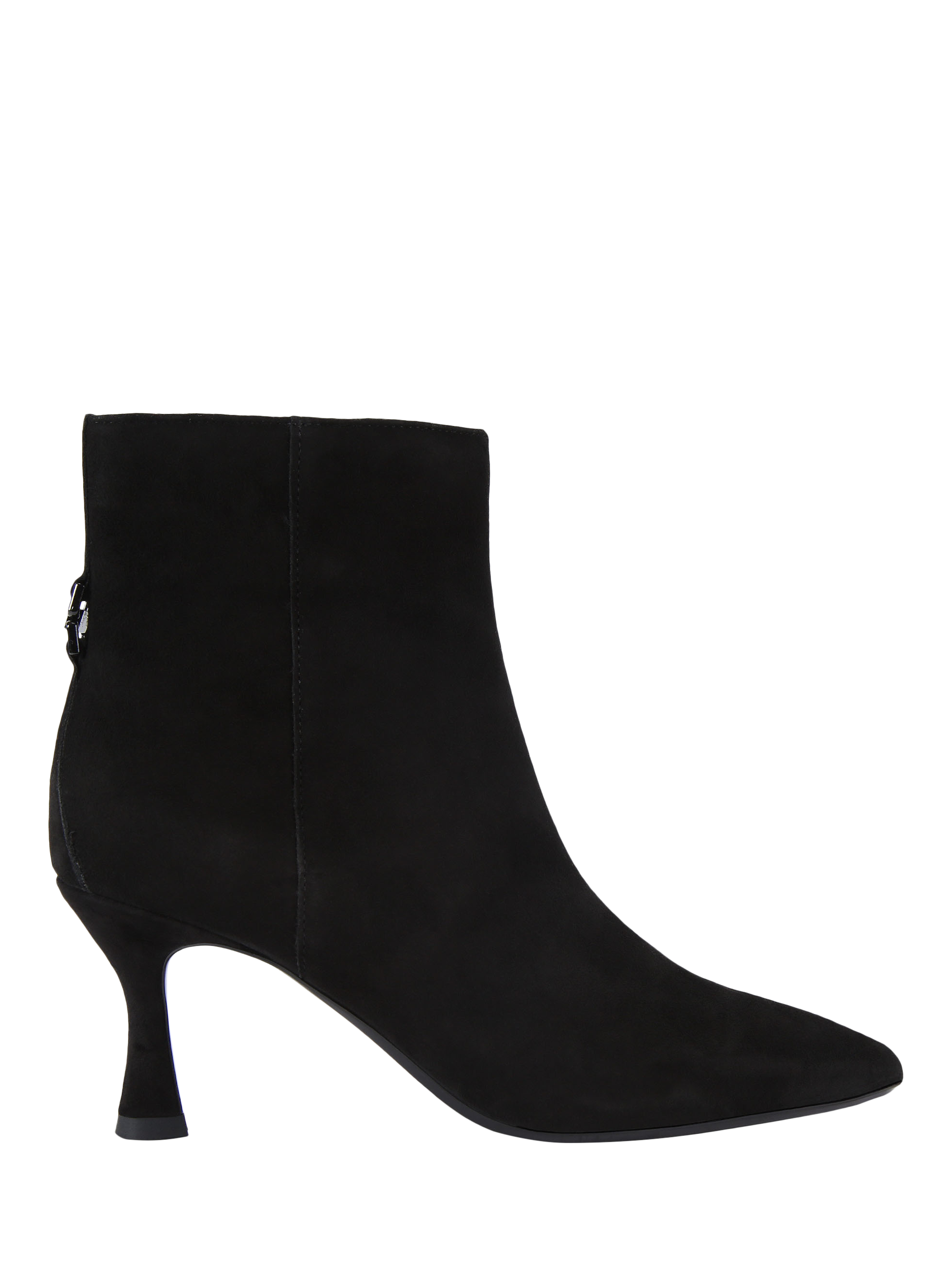 Product image 1 of 4, which shows KG Kurt Geiger Aria Suede Ankle Boots, Black, 3