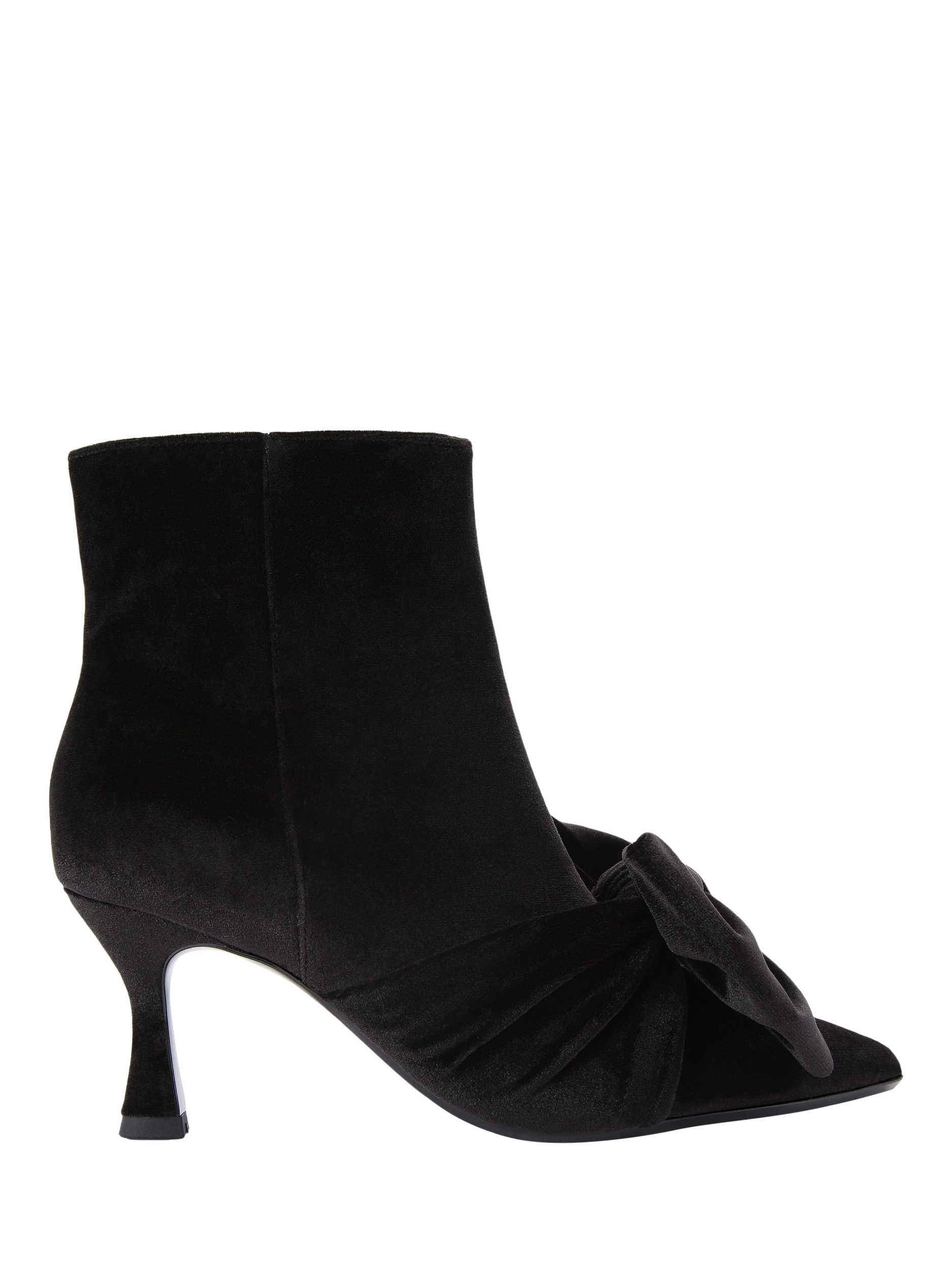 Product image 1 of 5, which shows KG Kurt Geiger Aria Bow Ankle Boots, Black, 3