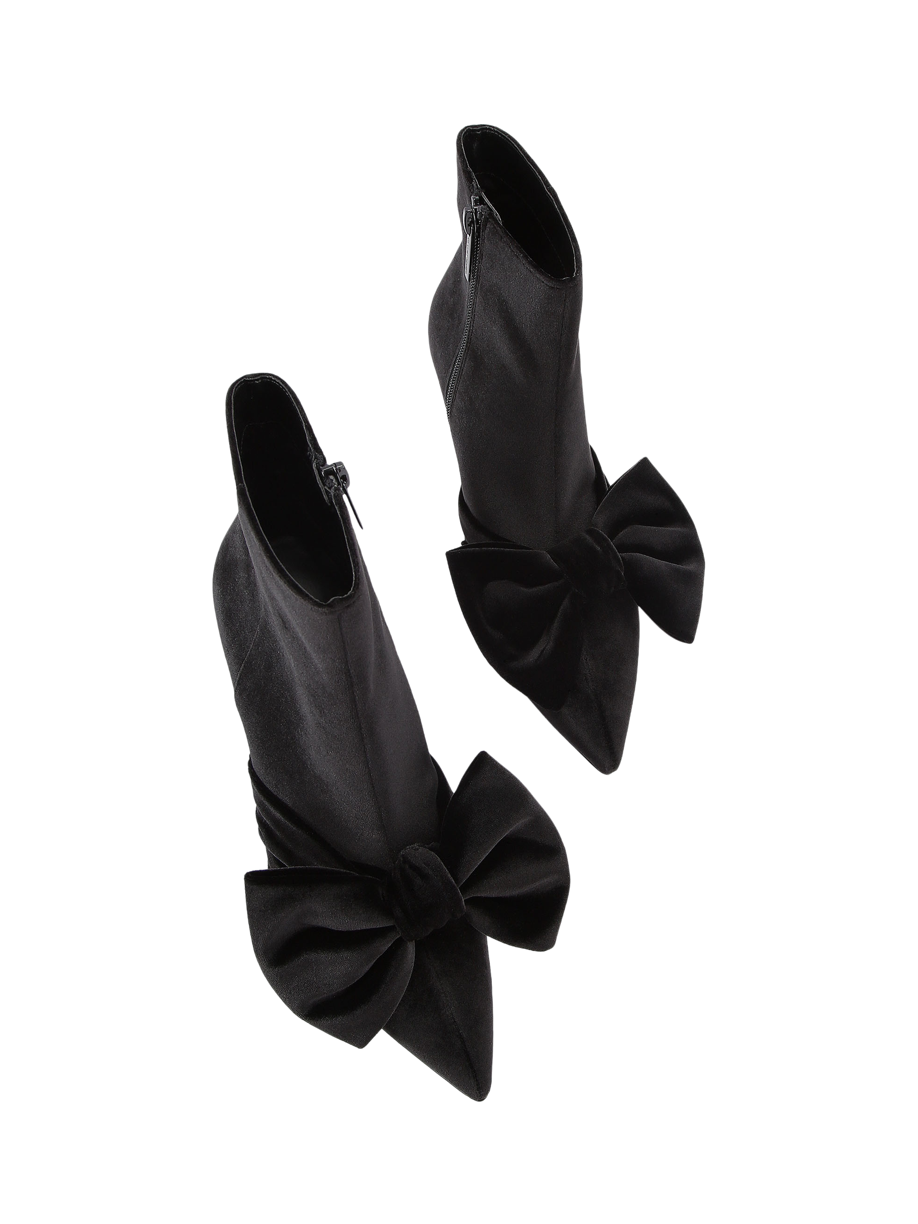 Product image 3 of 5, which shows KG Kurt Geiger Aria Bow Ankle Boots, Black, 3