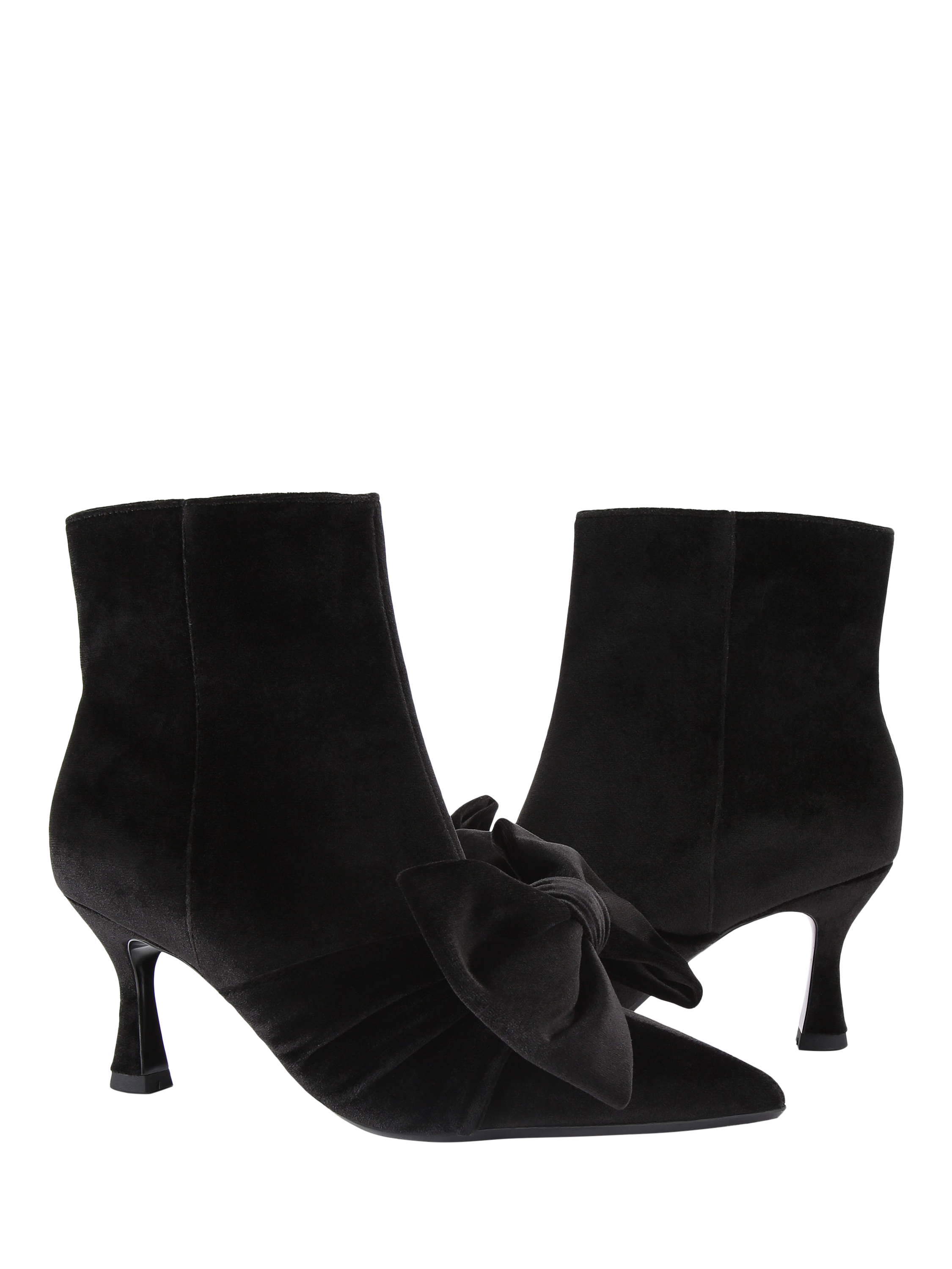 Product image 5 of 5, which shows KG Kurt Geiger Aria Bow Ankle Boots, Black, 3