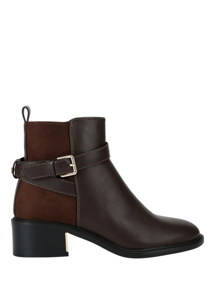 KG Kurt Geiger Helen Microsuede Ankle Boots, Brown