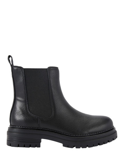 KG Kurt Geiger Tasha Leather Ankle Boots, Black, Black