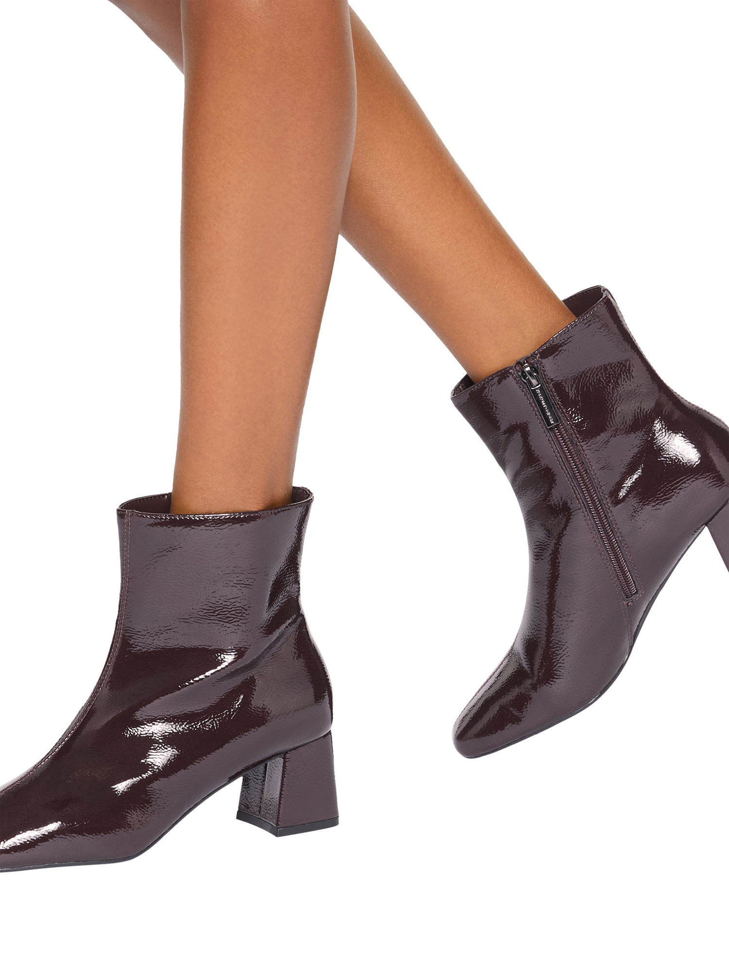 Product image 2 of 5, which shows KG Kurt Geiger Storm Ankle Boots, Wine, 3