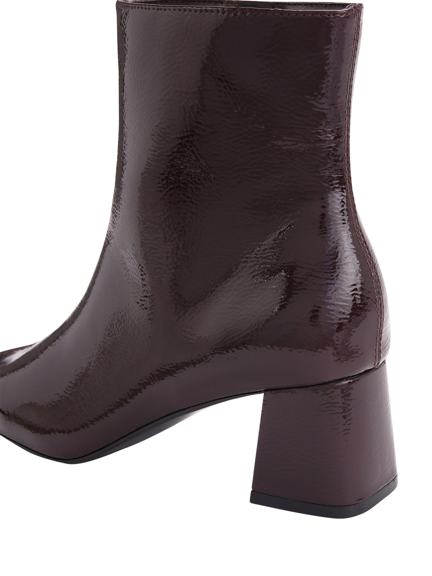 Product image 4 of 5, which shows KG Kurt Geiger Storm Ankle Boots, Wine, 3