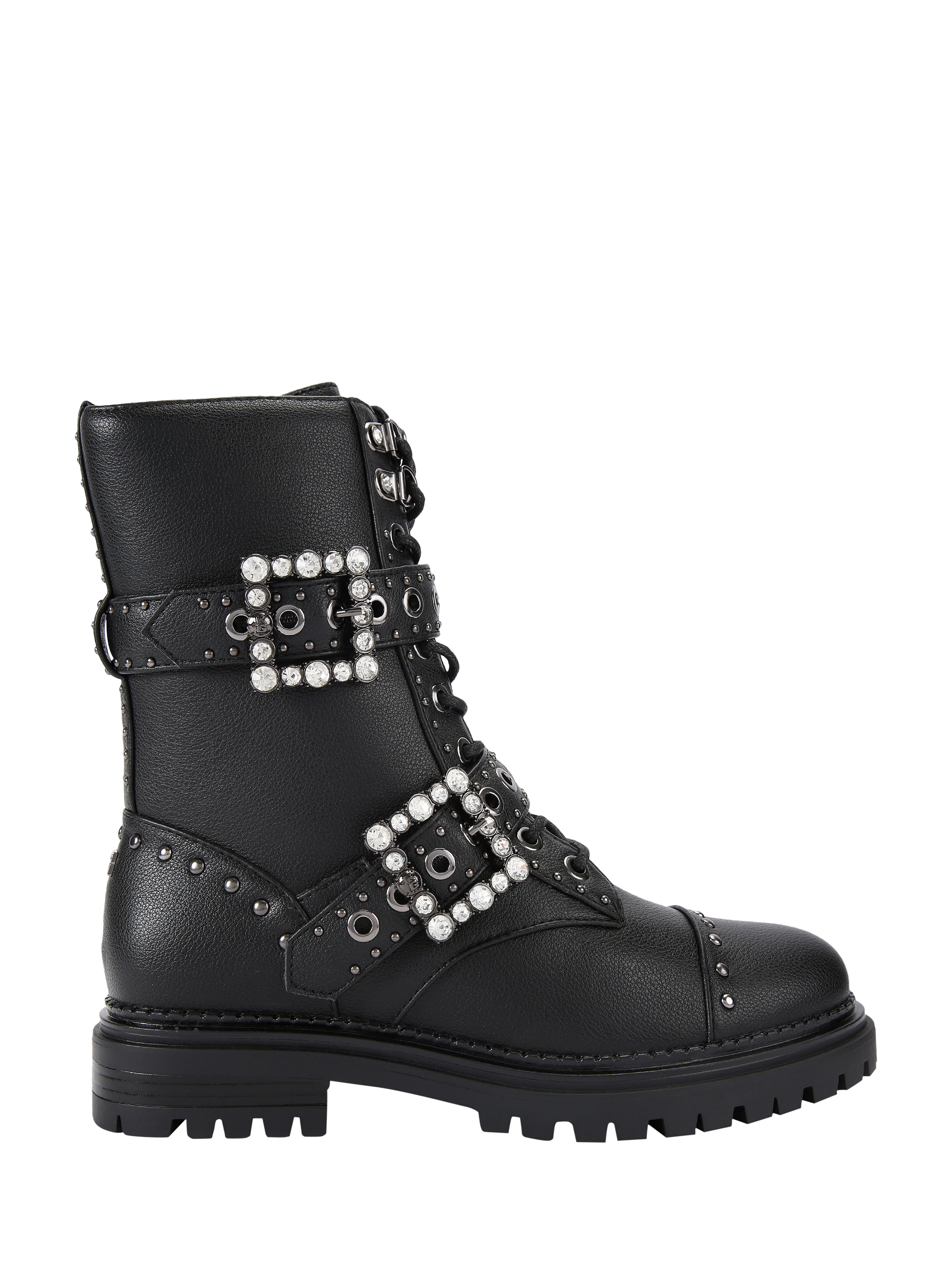 Product image 1 of 5, which shows KG Kurt Geiger Tank Ankle Boots, Black, 3
