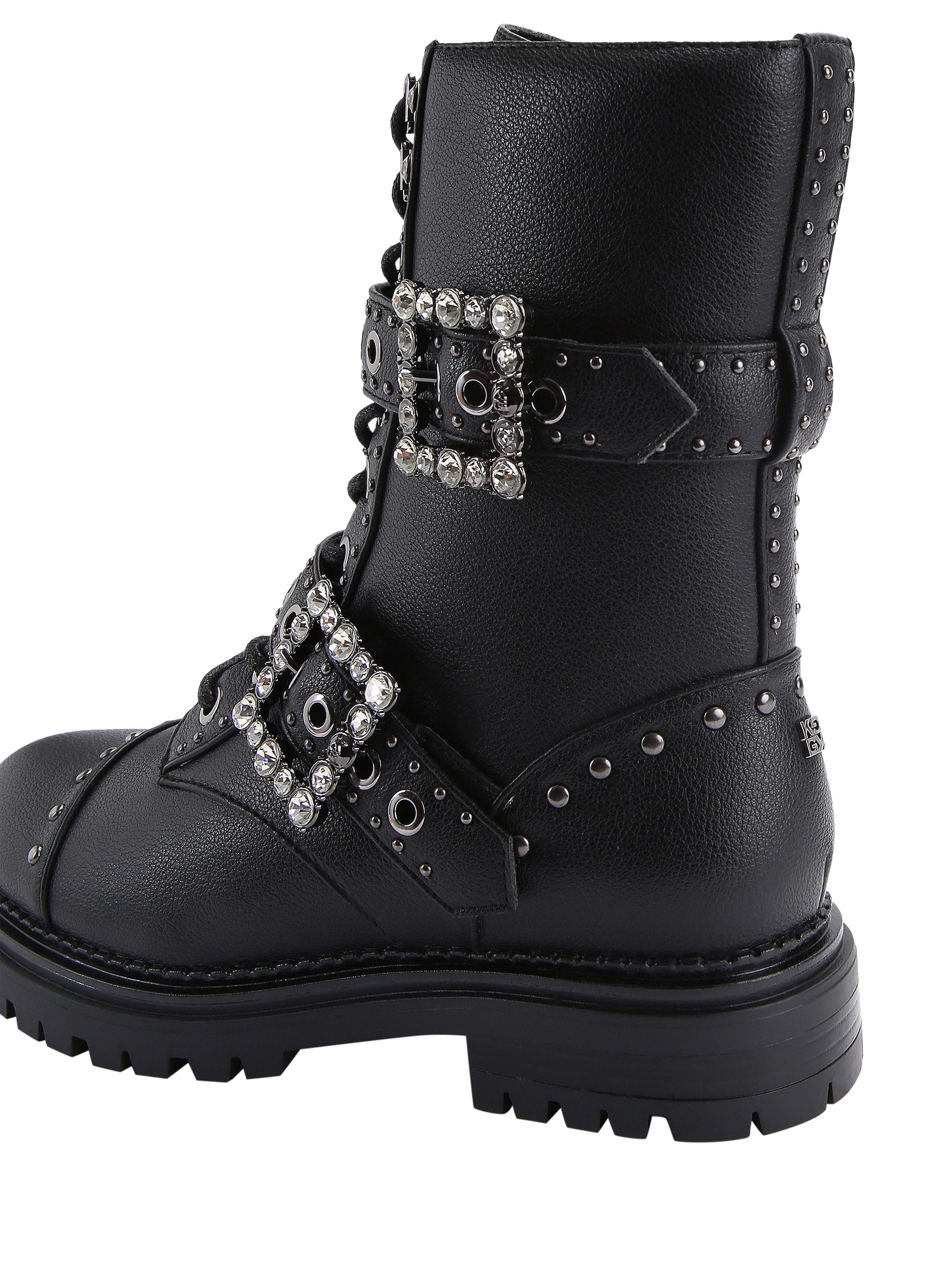 Product image 4 of 5, which shows KG Kurt Geiger Tank Ankle Boots, Black, 3