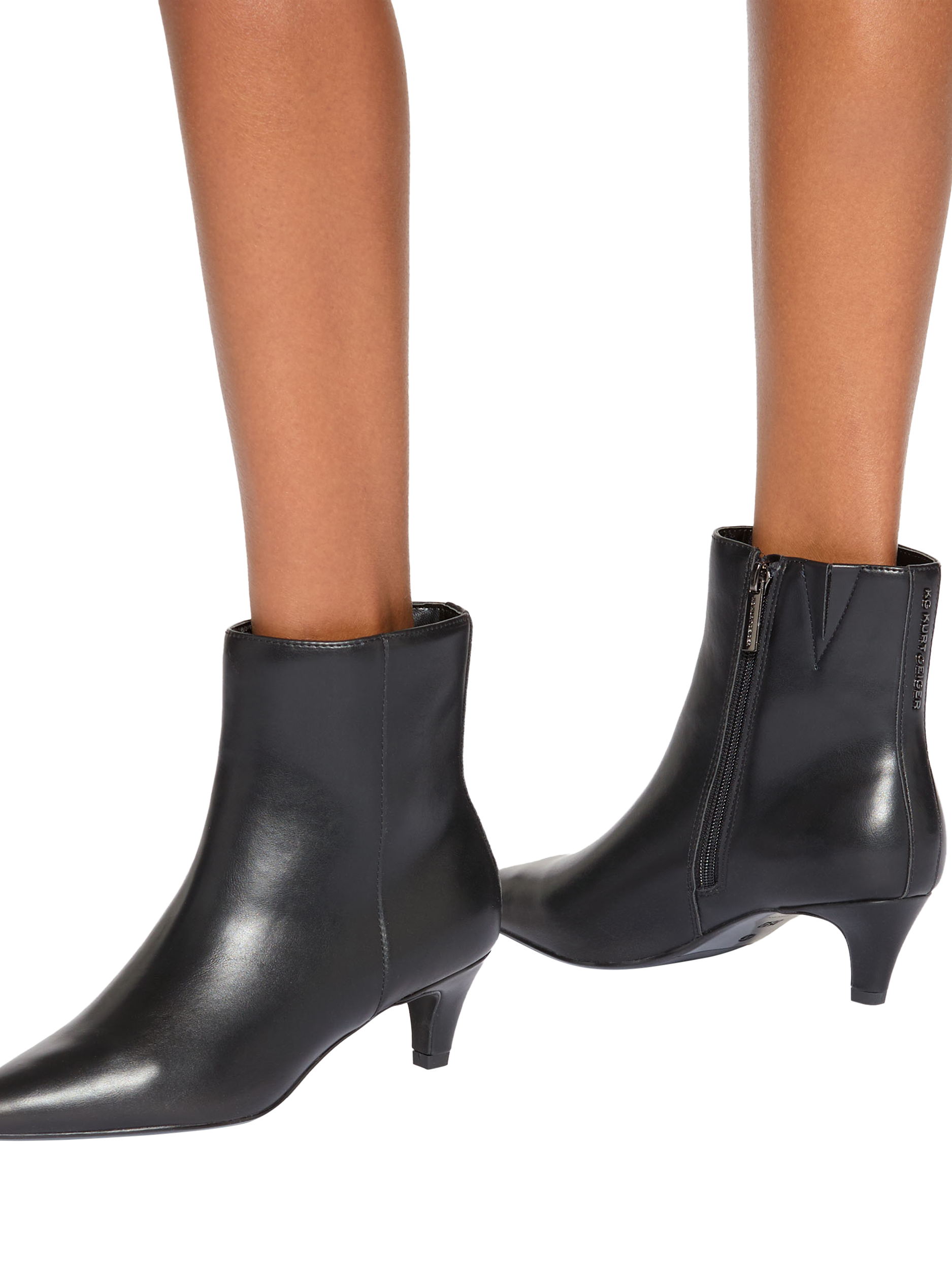 Product image 2 of 4, which shows KG Kurt Geiger Tansy Ankle Boots, Black, 3