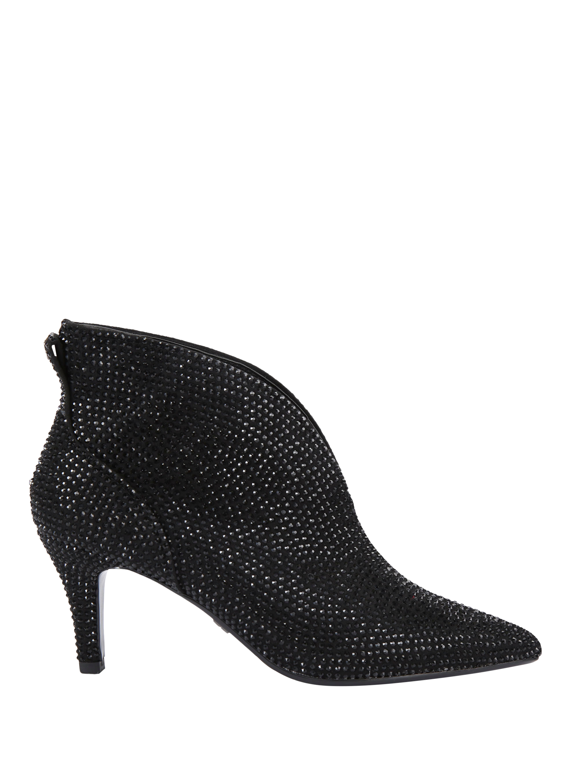 Product image 1 of 4, which shows KG Kurt Geiger Tatiana Embellished Ankle Boots, Black, 3
