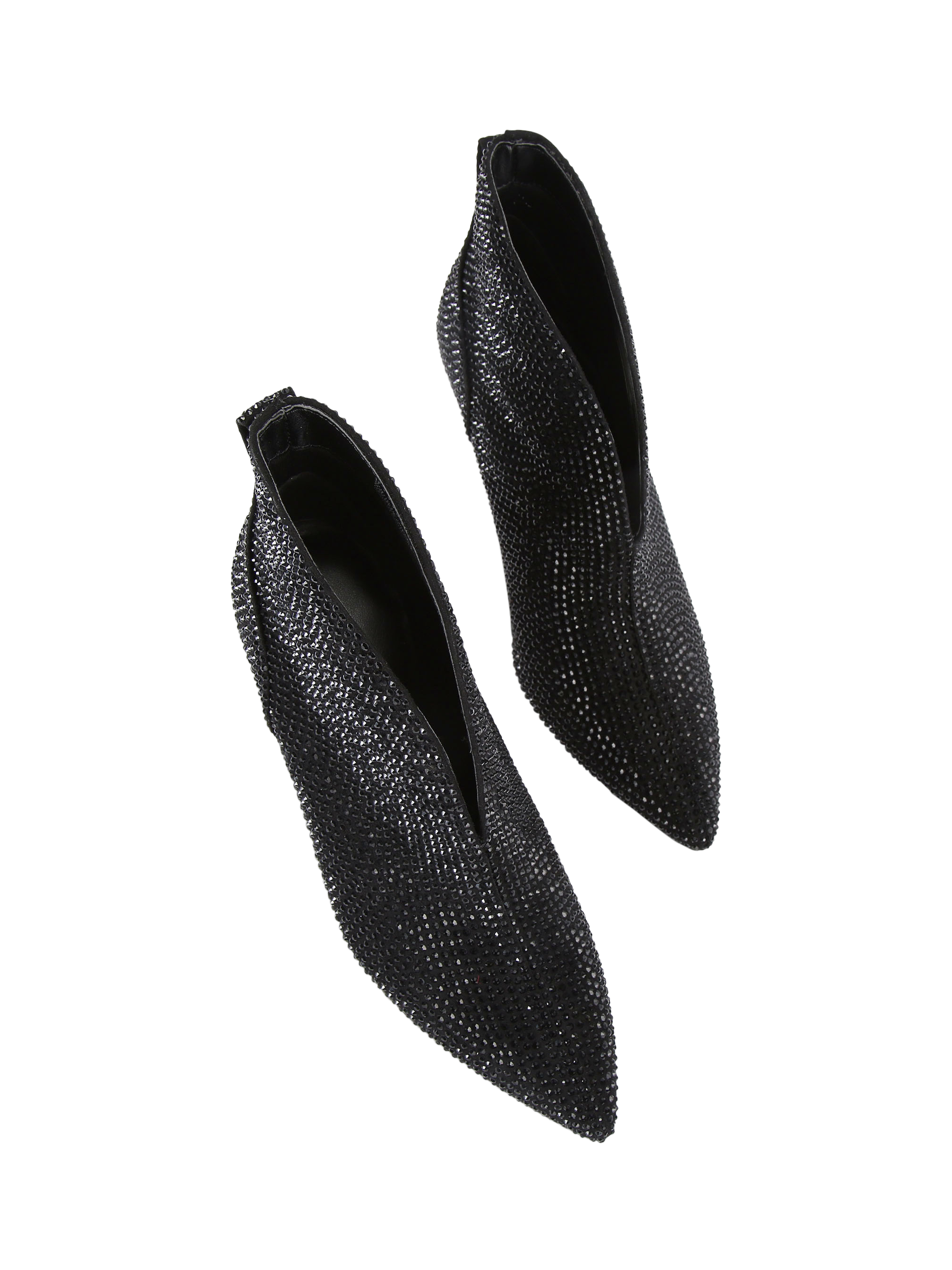Product image 2 of 4, which shows KG Kurt Geiger Tatiana Embellished Ankle Boots, Black, 3