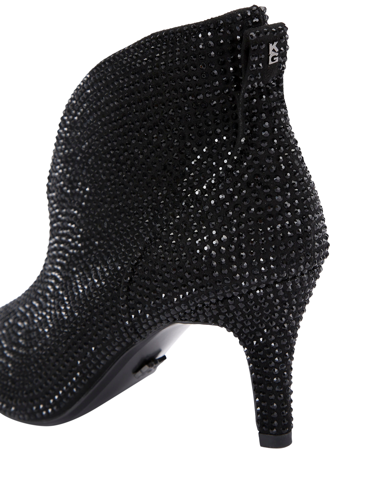 Product image 3 of 4, which shows KG Kurt Geiger Tatiana Embellished Ankle Boots, Black, 3